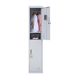 2-Door Vertical Locker for Office Gym Shed School Home Storage - Extra Image