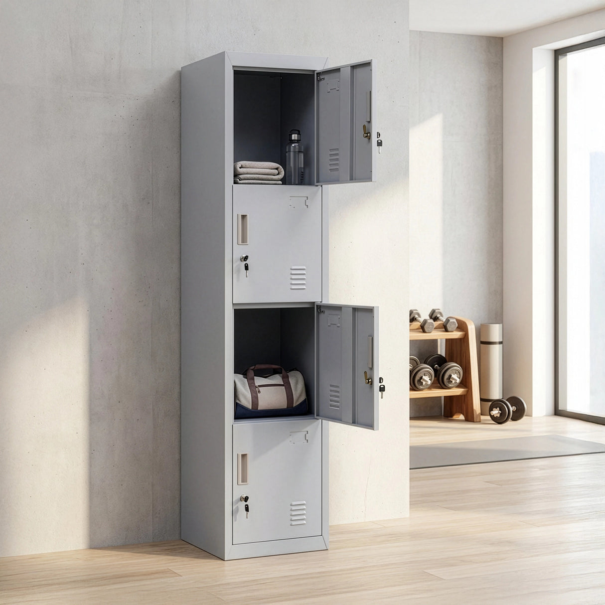 4 Door Locker - Office/Gym