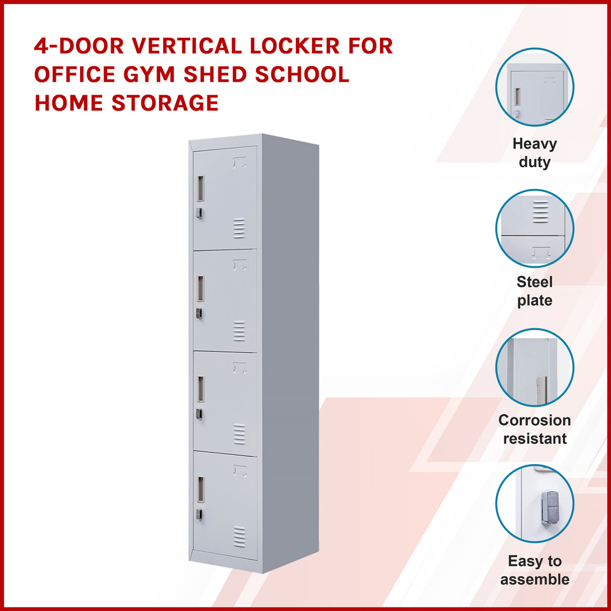 4 Door Locker - Office/Gym