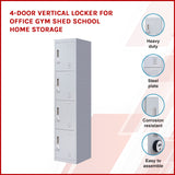 4 Door Locker - Office/Gym - Front View
