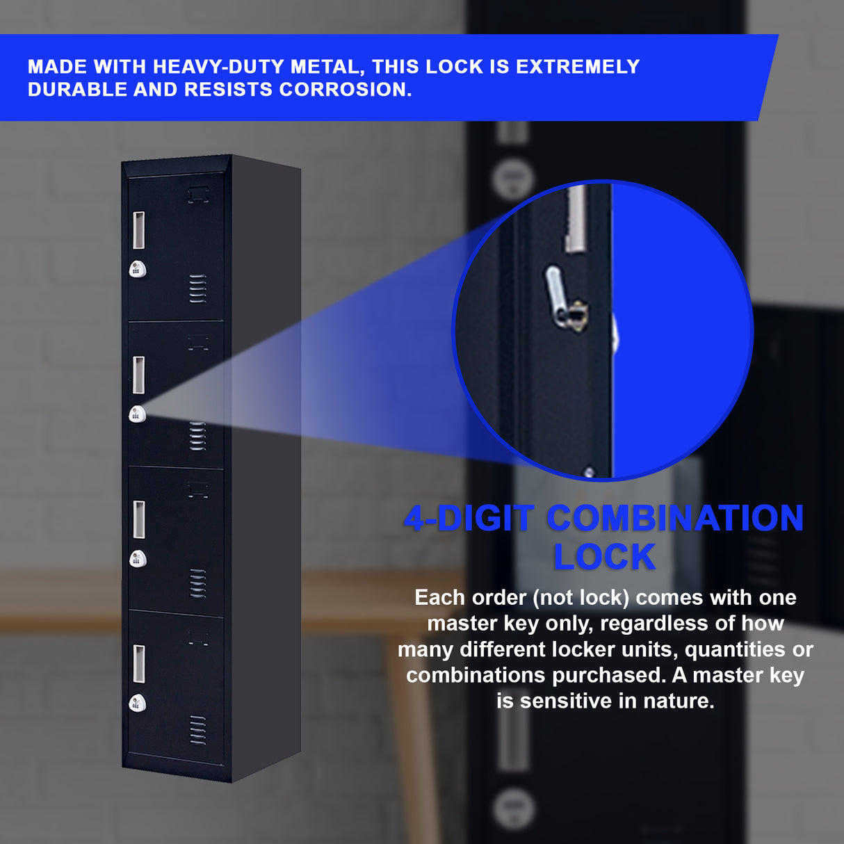 4 Door Locker - Office/Gym