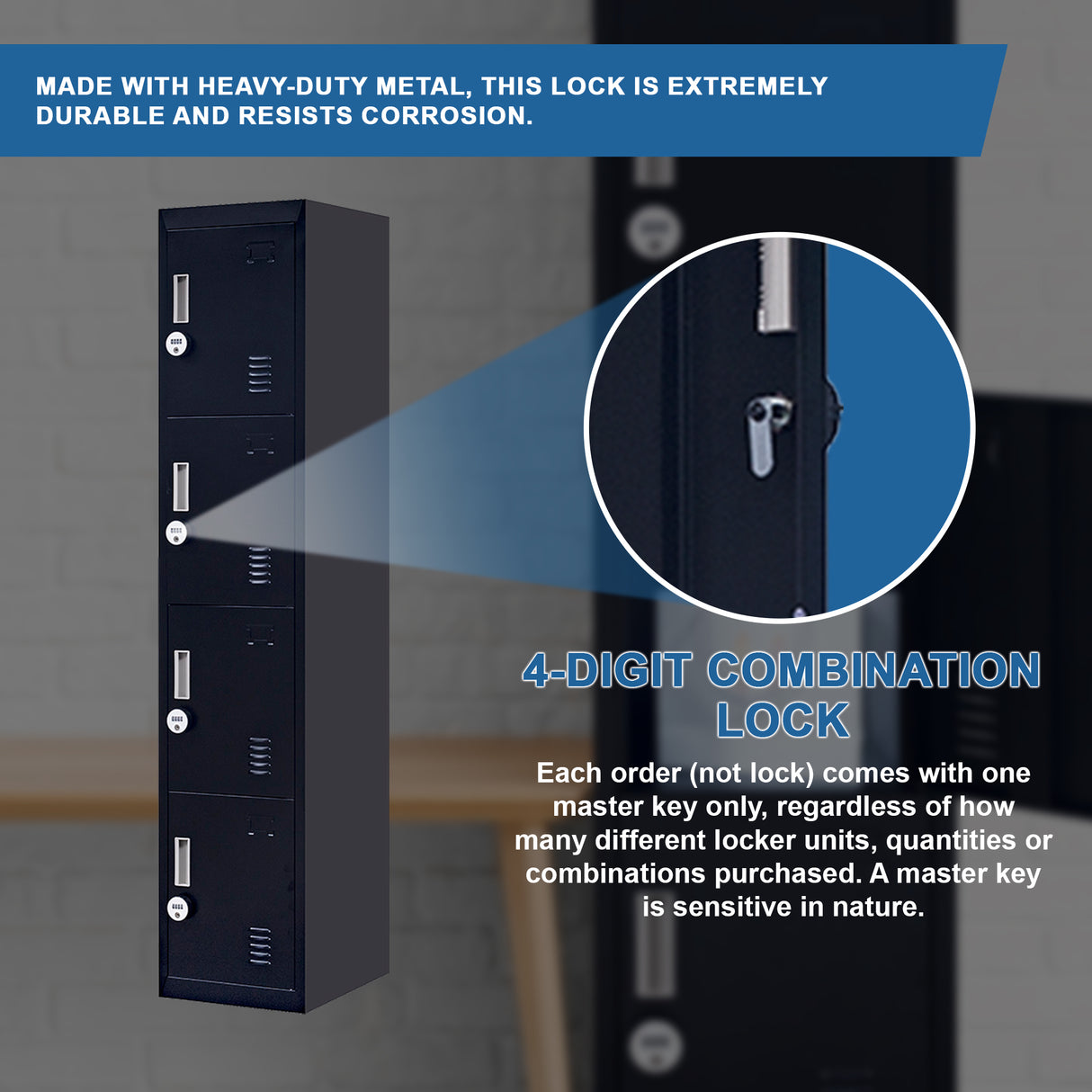 4 Door Locker - Office/Gym