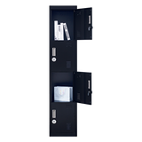 4 Door Locker - Office/Gym - Low Angle