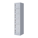 6-Door Locker for Office Gym Shed School Home Storage - Side View