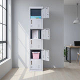 6-Door Locker for Office Gym Shed School Home Storage
