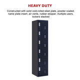 6-Door Locker for Office Gym Shed School Home Storage - Extra Image