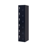 6-Door Locker for Office Gym Shed School Home Storage - Side View