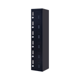 6-Door Locker for Office Gym Shed School Home Storage - Side View