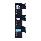 6-Door Locker for Office Gym Shed School Home Storage