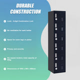 6-Door Locker for Office Gym Shed School Home Storage