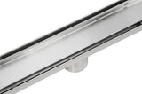 900mm Tile Insert Bathroom Shower Stainless Steel Grate Drain w/Centre outlet Floor Waste