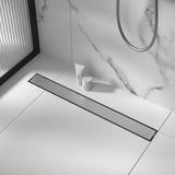 1200mm Tile Insert Bathroom Shower Stainless Steel Grate Drain w/Centre outlet Floor Waste