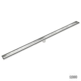 1200mm Tile Insert Bathroom Shower Stainless Steel Grate Drain w/Centre outlet Floor Waste - Close-Up Angle