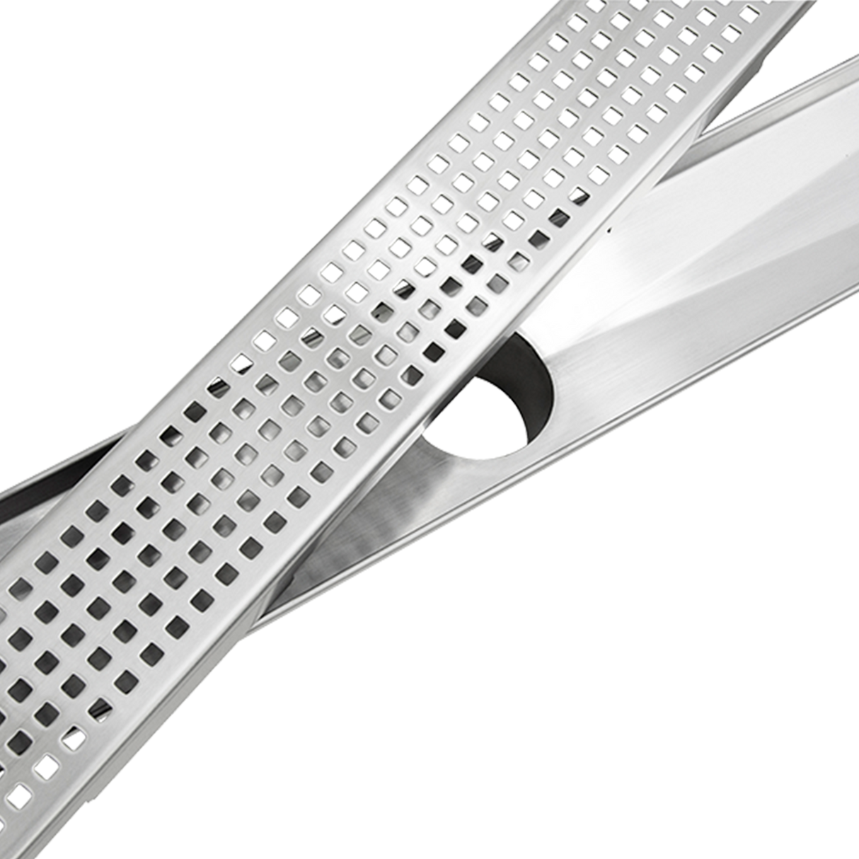 800mm Bathroom Shower Stainless Steel Grate Drain w/Centre outlet Floor Waste