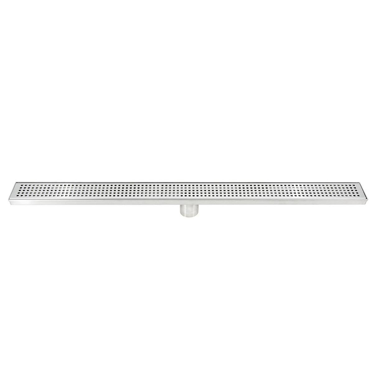 900mm Bathroom Shower Stainless Steel Grate Drain w/Centre outlet Floor Waste Square Pattern