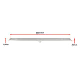 1200mm Bathroom Shower Stainless Steel Grate Drain w/Centre outlet Floor Waste Square Pattern