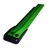 Indoor Practice Putting Green 2.5m Mat Inclined Ball Return Fake Grass 2 Holes