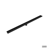 1000mm Tile Insert Bathroom Shower Black Grate Drain w/Centre outlet Floor Waste - Extra Image