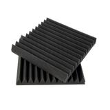 40pcs Studio Acoustic Foam Sound Absorbtion Proofing Panels Tiles Wedge 30X30CM - Side View