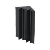 20pcs Studio Acoustic Foam Corner Bass Trap Sound Absorption Treatment Proofing - Close-Up Angle