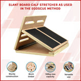Slant Board Calf Stretcher Incline Stretch as Used in Egoscue Method - 45-Degree Angle