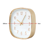 Modern Wall Clock Silent Non-Ticking Quartz Battery Operated Gold