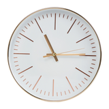 Modern Wall Clock Silent Non-Ticking Quartz Battery Operated Gold