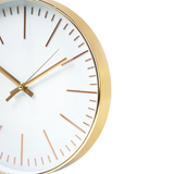Modern Wall Clock Silent Non-Ticking Quartz Battery Operated Gold