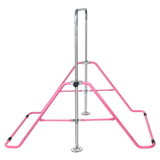 Kids Gymnastics Bars Training Horizontal Bar Monkey Kip Bar Pink - 45-Degree Angle