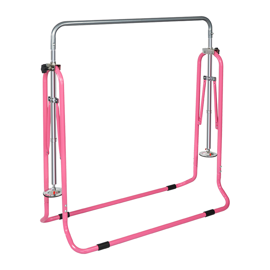 Kids Gymnastics Bars Training Horizontal Bar Monkey Kip Bar Pink