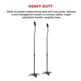 2pcs Speaker Stands Stand Rear Surround Sound Satellite Speakers Adjustable - Close-Up Angle