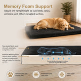 110CM XL Pet Bed Mattress Dog Cat Memory Foam Pad Mat Cushion - Side View
