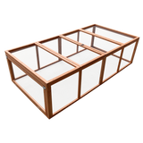 Chicken coop LARGE Run Guinea Pig Cage Villa Extension Rabbit hutch house pen - Side View