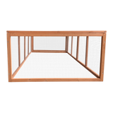 Chicken coop LARGE Run Guinea Pig Cage Villa Extension Rabbit hutch house pen - Top-Down View