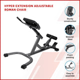 Hyper Extension Adjustable Roman Chair - Front View