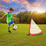 Portable Kids Soccer Goal Set with Cones - Front View