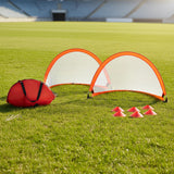 Portable Kids Soccer Goal Set with Cones - Side View