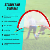Portable Kids Soccer Goal Set with Cones - 45-Degree Angle