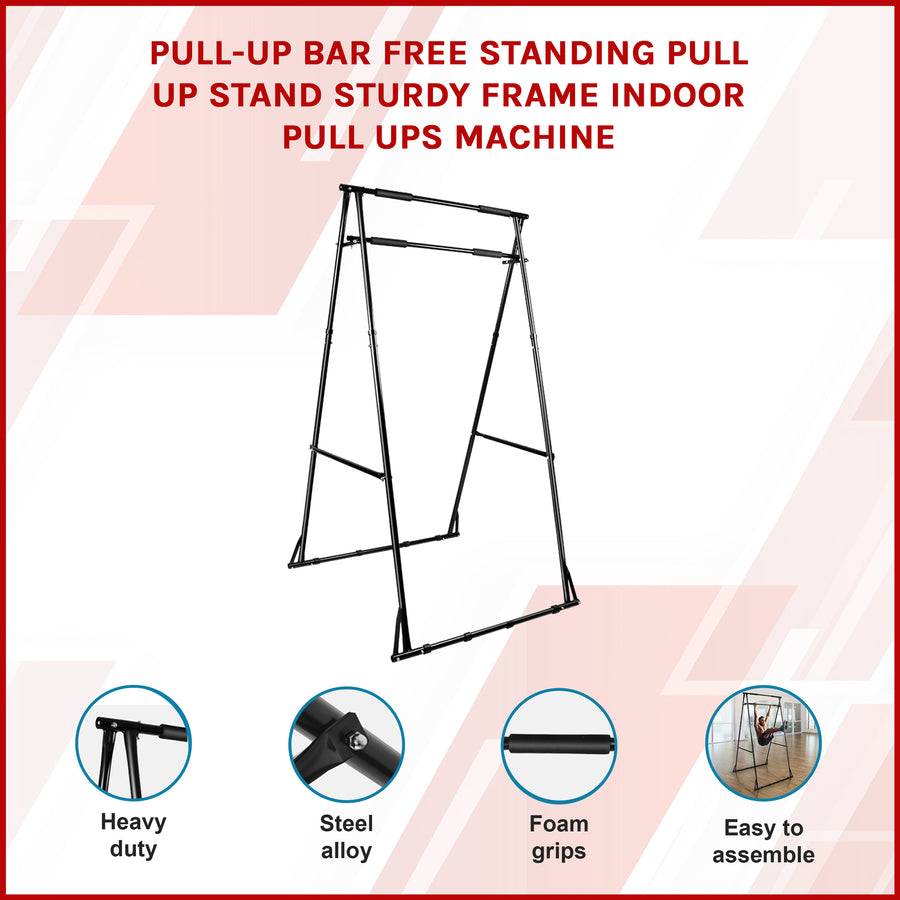Pull-up Bar Free Standing Pull up Stand Sturdy Frame Indoor Pull Ups Machine