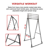Pull-up Bar Free Standing Pull up Stand Sturdy Frame Indoor Pull Ups Machine - Close-Up Angle