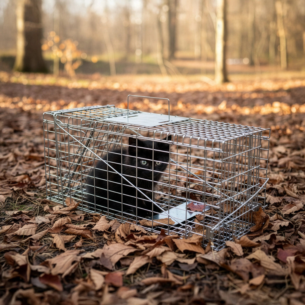 Trap Humane Possum Cage Live Animal Safe Catch Rabbit Cat Hare Fox Bird
