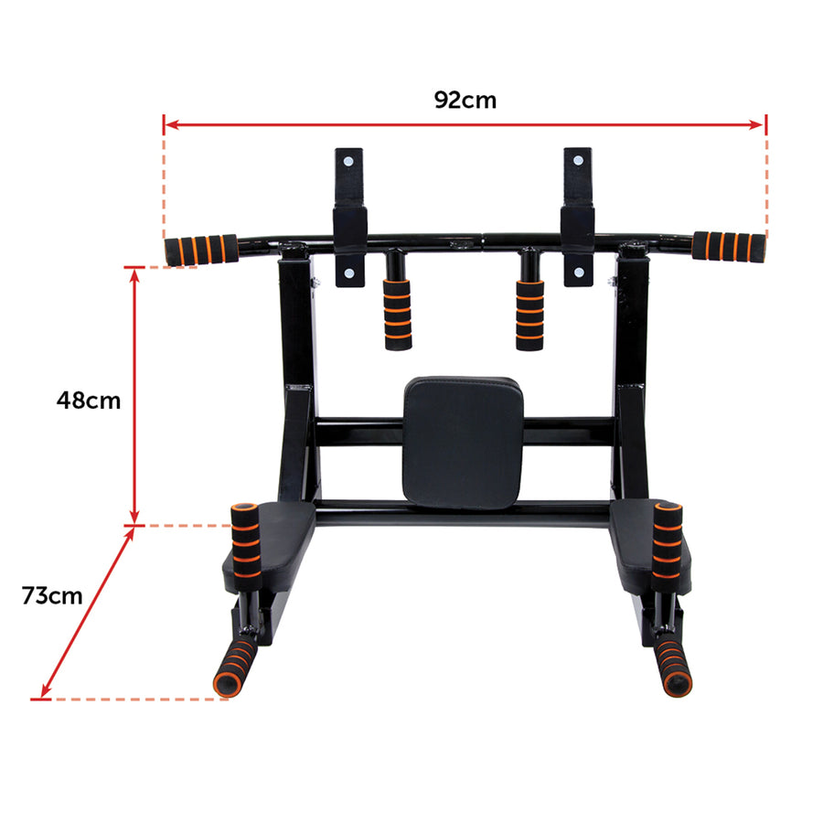 Heavy Duty Wall Mounted Power Station Pull Up Dip Knee Raise Bar