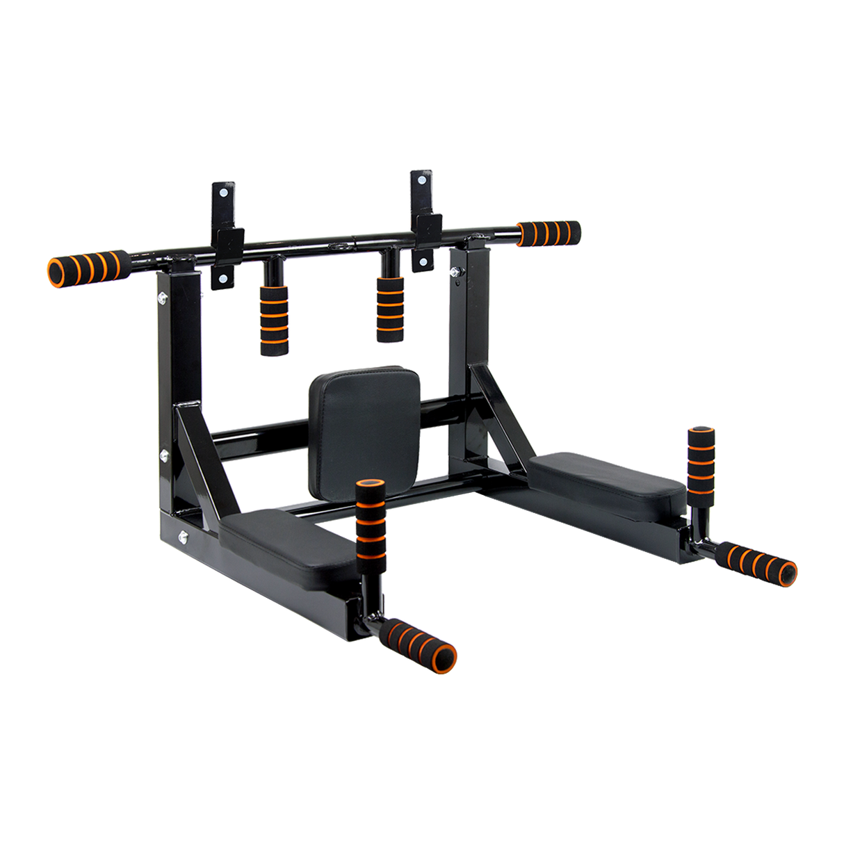 Heavy Duty Wall Mounted Power Station Pull Up Dip Knee Raise Bar