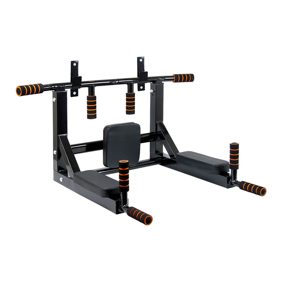 Heavy Duty Wall Mounted Power Station Pull Up Dip Knee Raise Bar