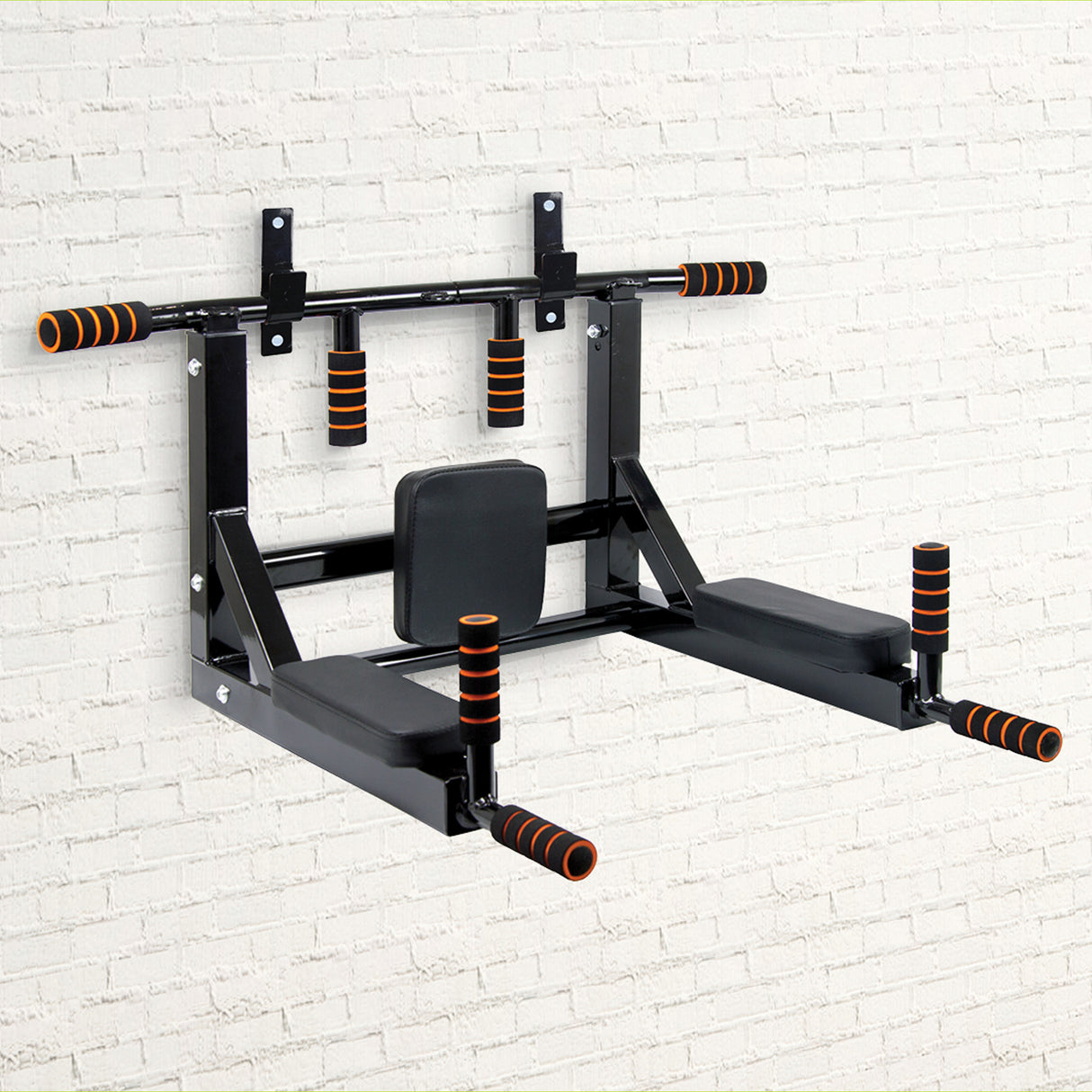 Heavy Duty Wall Mounted Power Station Pull Up Dip Knee Raise Bar