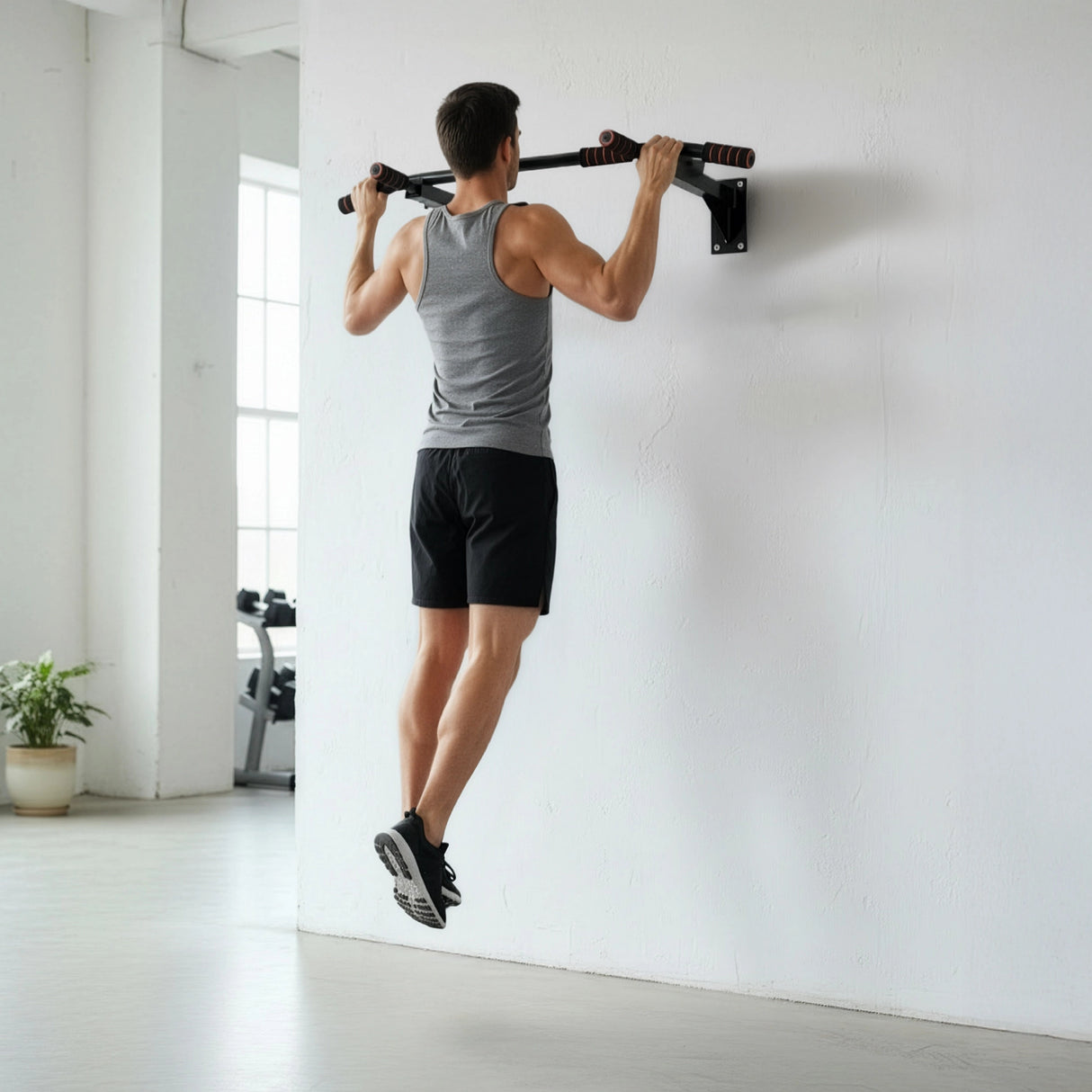 Heavy Duty Pull Up Bar Home Gym Chin Up Bar Wall Ceiling Mount