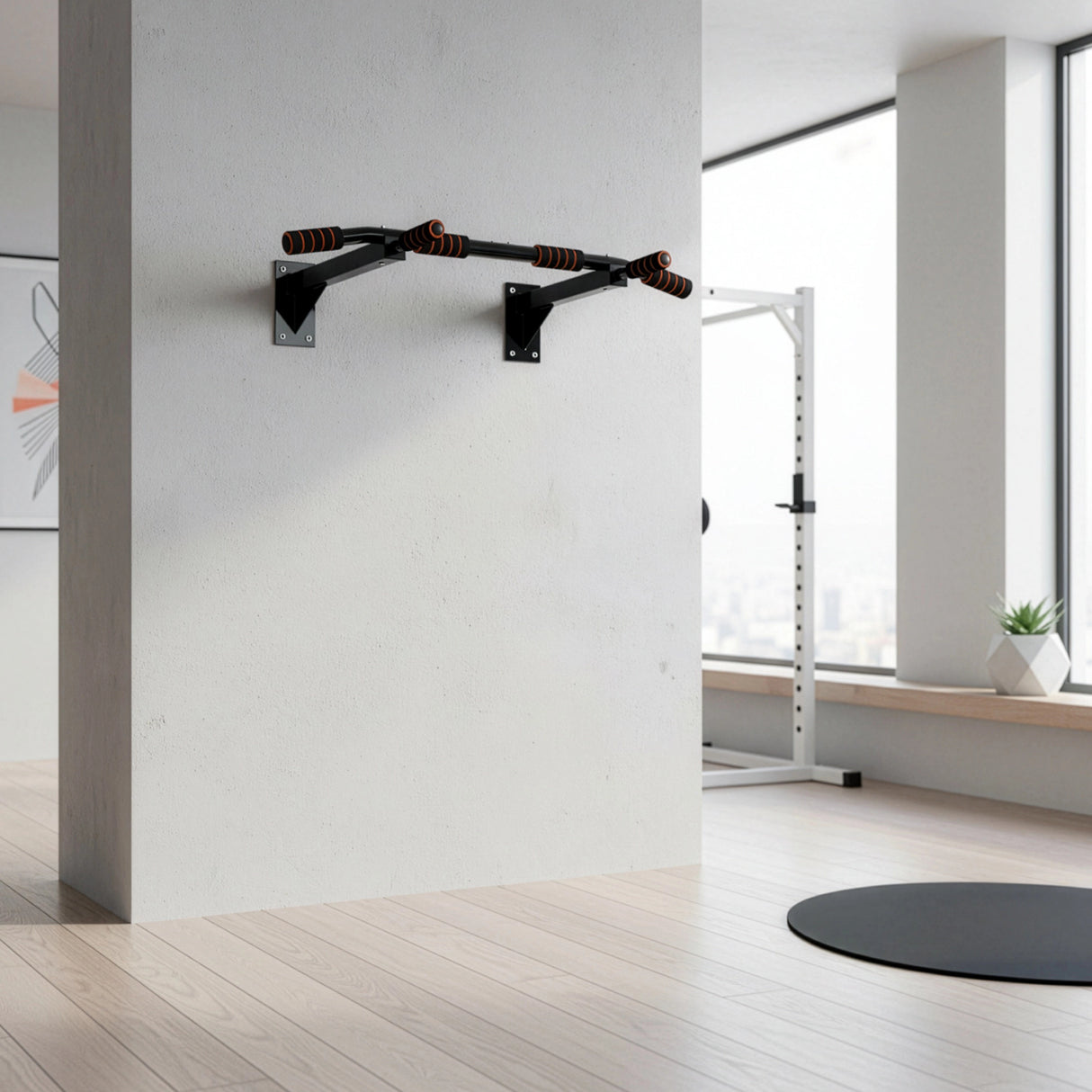 Heavy Duty Pull Up Bar Home Gym Chin Up Bar Wall Ceiling Mount