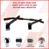 Heavy Duty Pull Up Bar Home Gym Chin Up Bar Wall Ceiling Mount