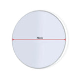 70cm Round Wall Mirror Bathroom Makeup Mirror by Della Francesca - Extra Image
