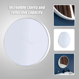 70cm Round Wall Mirror Bathroom Makeup Mirror by Della Francesca - Low Angle